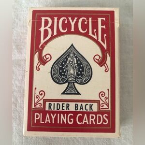Bicycle Rider Back Playing Cards Made in USA 808 Red